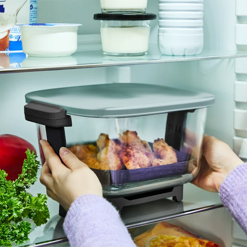 Tefal Crisp & Go Portable Glass Air Fryer Eucalyptus