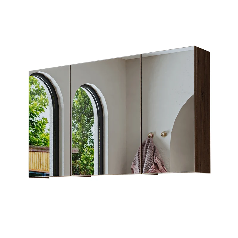Roomart Badmöbel-Set GUSTO 105 cm, 4-teilig mit Keramik-Waschbecken und Spiegelschrank in 2 Farben