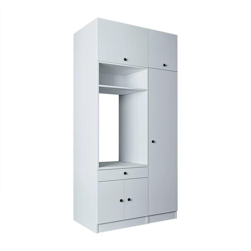 Roomart Waschmaschinenschrank SERIE 1, 112 cm, mit Hochschrank und Ausziehbrett, in 3 Farben