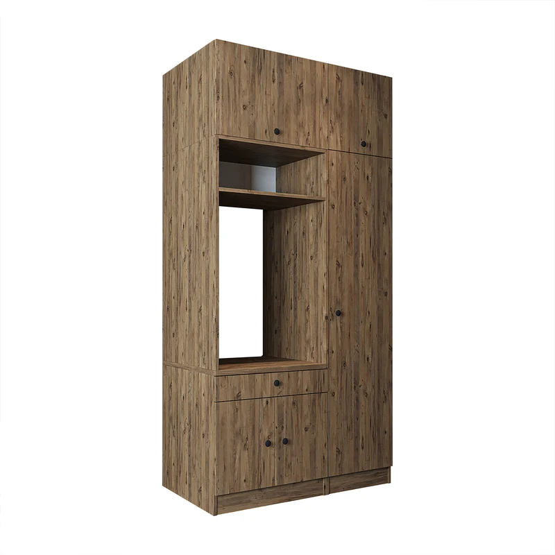 Roomart Waschmaschinenschrank SERIE 1, 112 cm, mit Hochschrank und Ausziehbrett, in 3 Farben