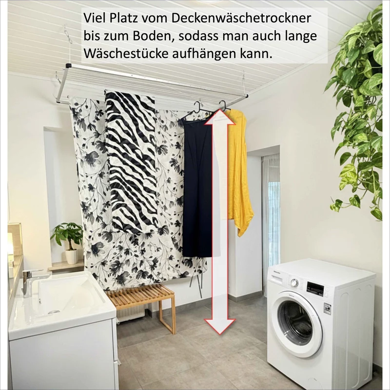 DRY-SMART FLEX UP – Ausziehbarer Wäschetrockner für die Decke