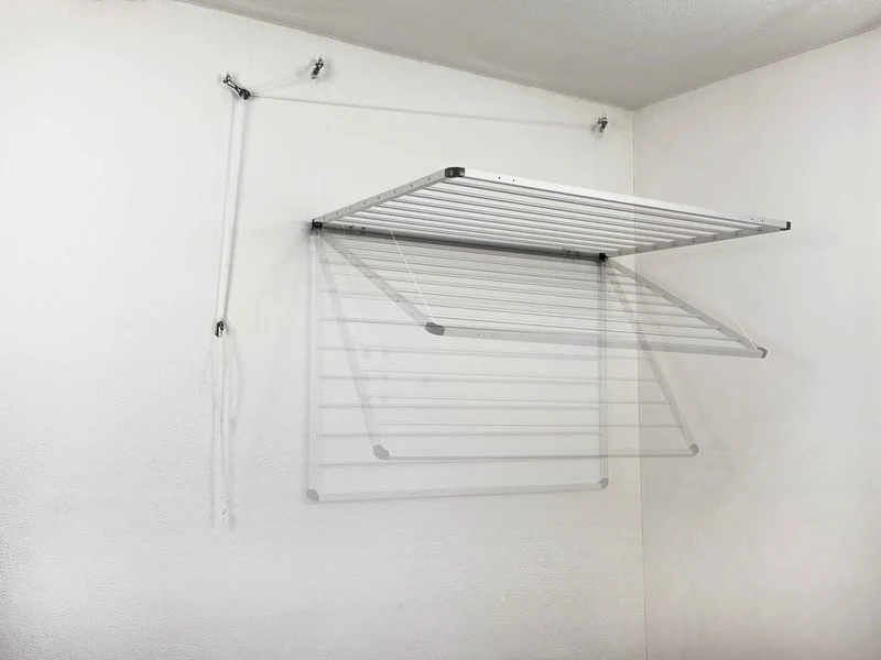 DRY-SMART LIFT - Wäschetrockner für die Wand mit 8 Alustangen