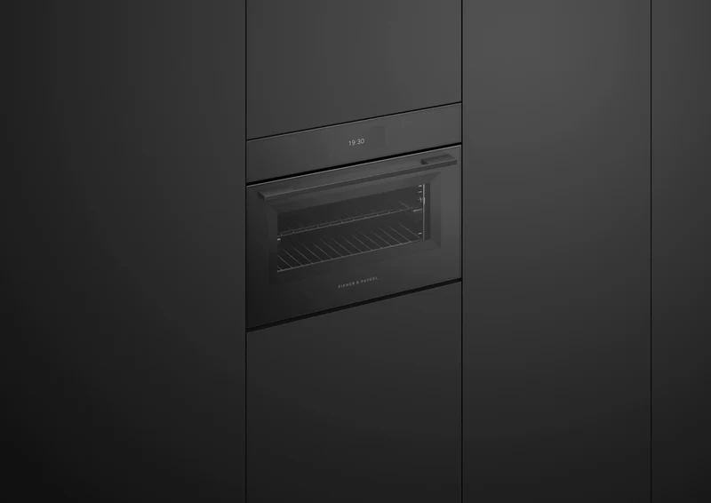 Fisher & Paykel 60cm Series 11 Minimal Compact Combi-Steam Oven, Black Glass