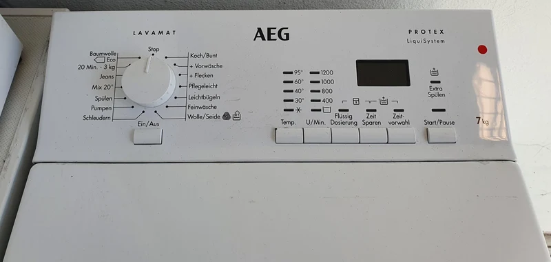 Waschmaschine AEG L62274TL, freistehend, Toplader, 7 kg, 1200 U/min, A+++