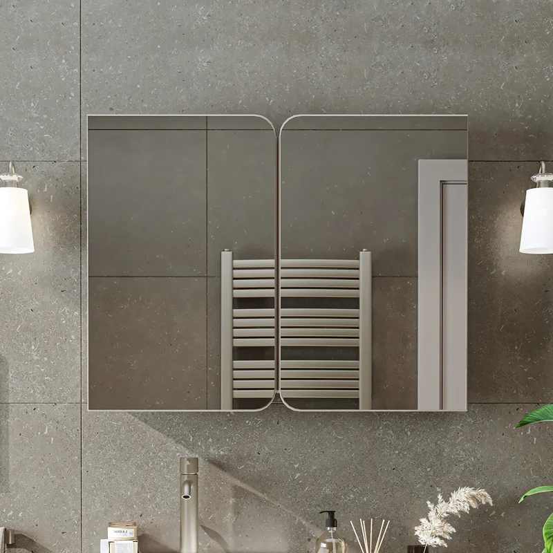Roomart 3-teiliges Badmöbel-Set LYCIA, 49 cm, Waschtisch mit Spiegelschrank, in 4 Farben