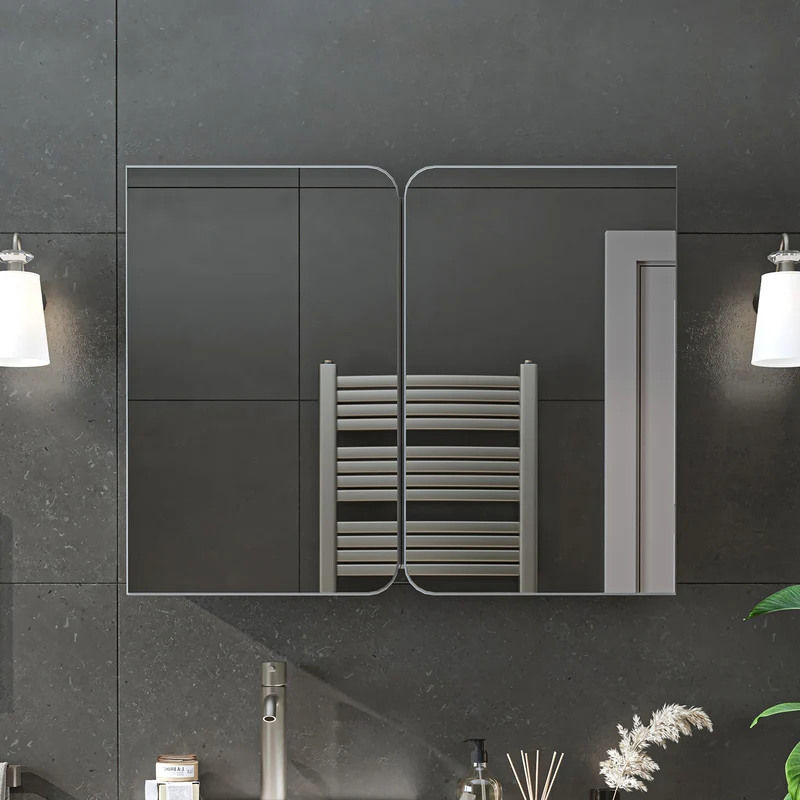 Roomart 3-teiliges Badmöbel-Set LYCIA, 49 cm, Waschtisch mit Spiegelschrank, in 4 Farben