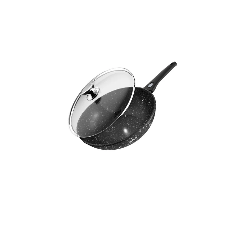Wok Pfanne Wokpfanne Mit Deckel Abnehmbar induktion