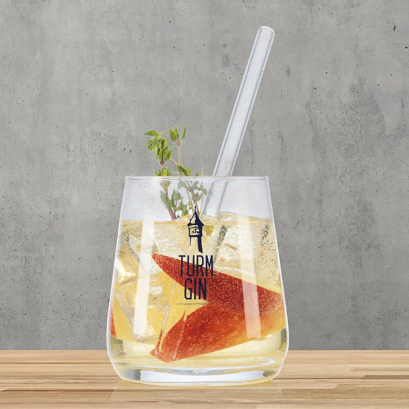Glas mit Logo und Siegel - je 370 ml - 2er-Set