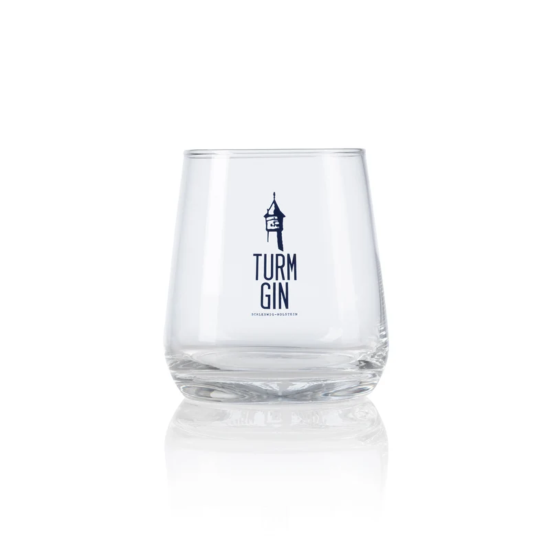 Glas mit Logo und Siegel - je 370 ml - 2er-Set