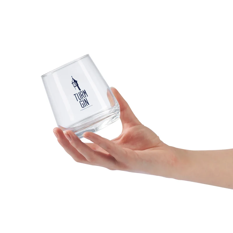 Glas mit Logo und Siegel - je 370 ml - 2er-Set