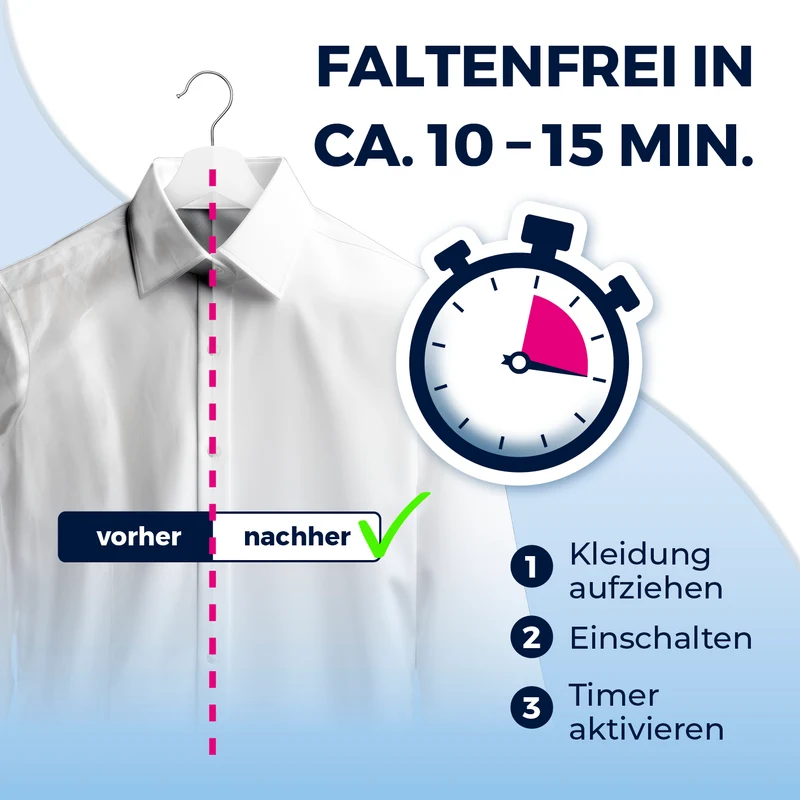 Hemdenbügler PRO STEAM - Schwarz