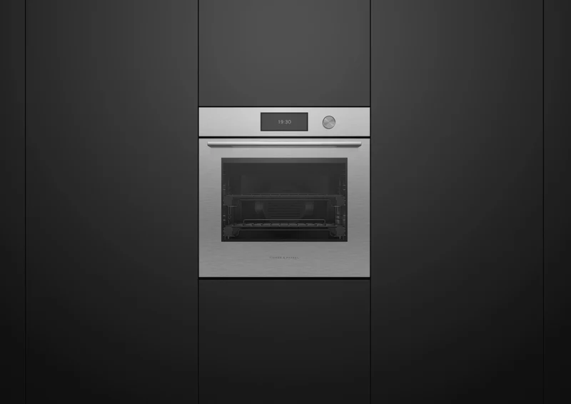 Fisher & Paykel 60cm Series 11, Contemporary Combi-Steam Oven, Brushed Silver Glass