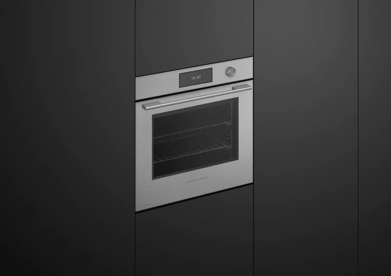 Fisher & Paykel 60cm Series 11, Contemporary Combi-Steam Oven, Brushed Silver Glass