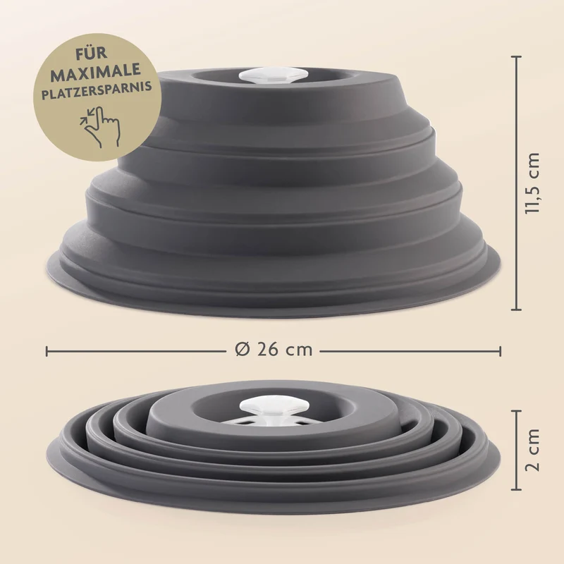 Faltbare Mikrowellenhaube mit Magnet