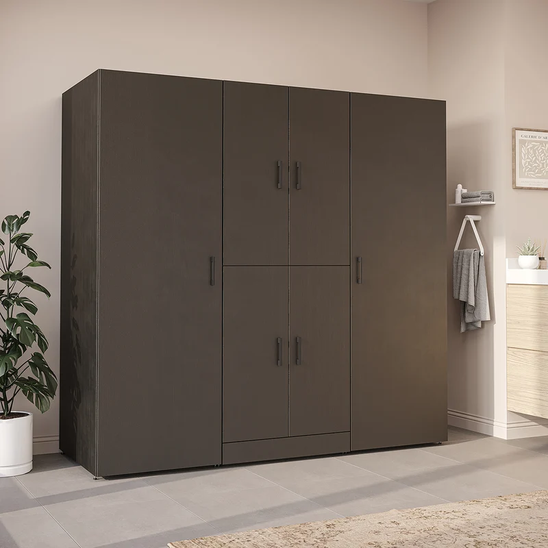 Roomart Waschmaschinenschrank DORA-I, 190 cm breit, für Waschmaschine und Trockner mit 2 Hochschränken, in 5 Farben