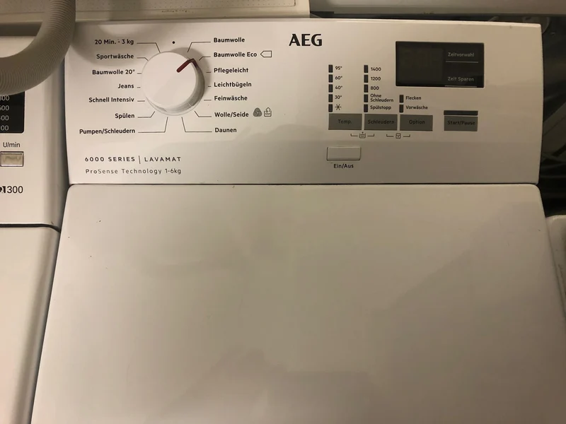 Waschmaschine AEG Toplader 6000 Series Lavamat ProSense Technology 1-6 kg