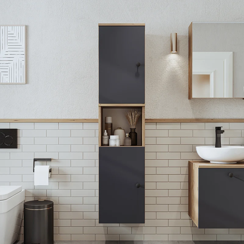 Roomart Badschrank LOTUS, 60, 90 oder 150 cm, wandhängend, in 3 Farben