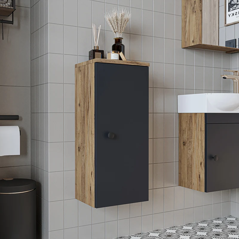 Roomart Badschrank PUNTO, 70 cm, wandhängend mit Soft-Close-Tür, in 4 Farben