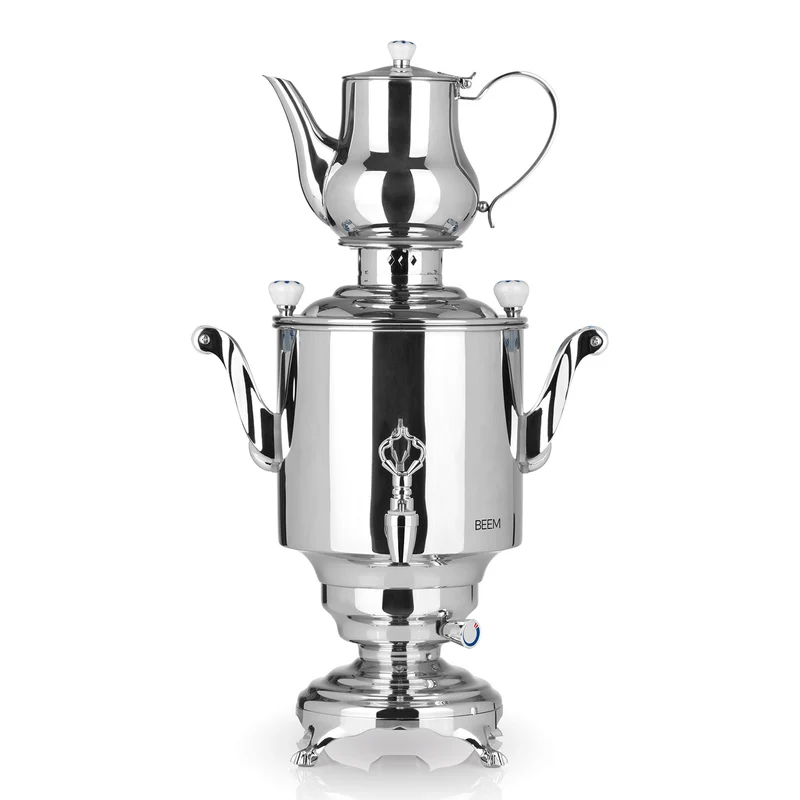 Romanov 1007 III Samowar - 5 Liter - Edelstahl