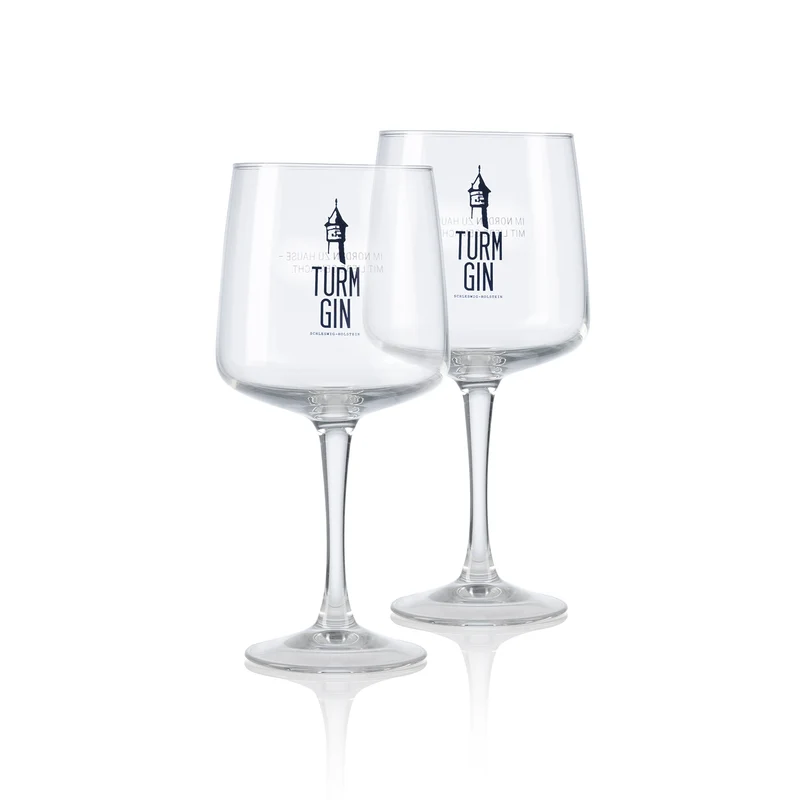 Copa Glas mit Logo und Schriftzug - 720 ml - 2er-Set