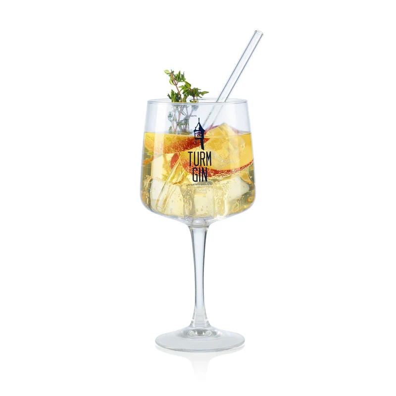 Copa Glas mit Logo und Schriftzug - 720 ml - 2er-Set