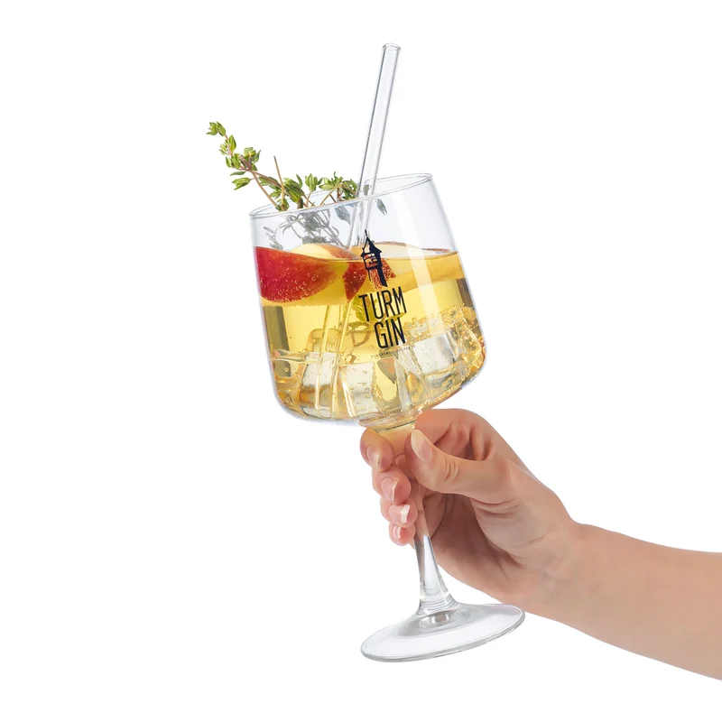 Copa Glas mit Logo und Schriftzug - 720 ml - 2er-Set