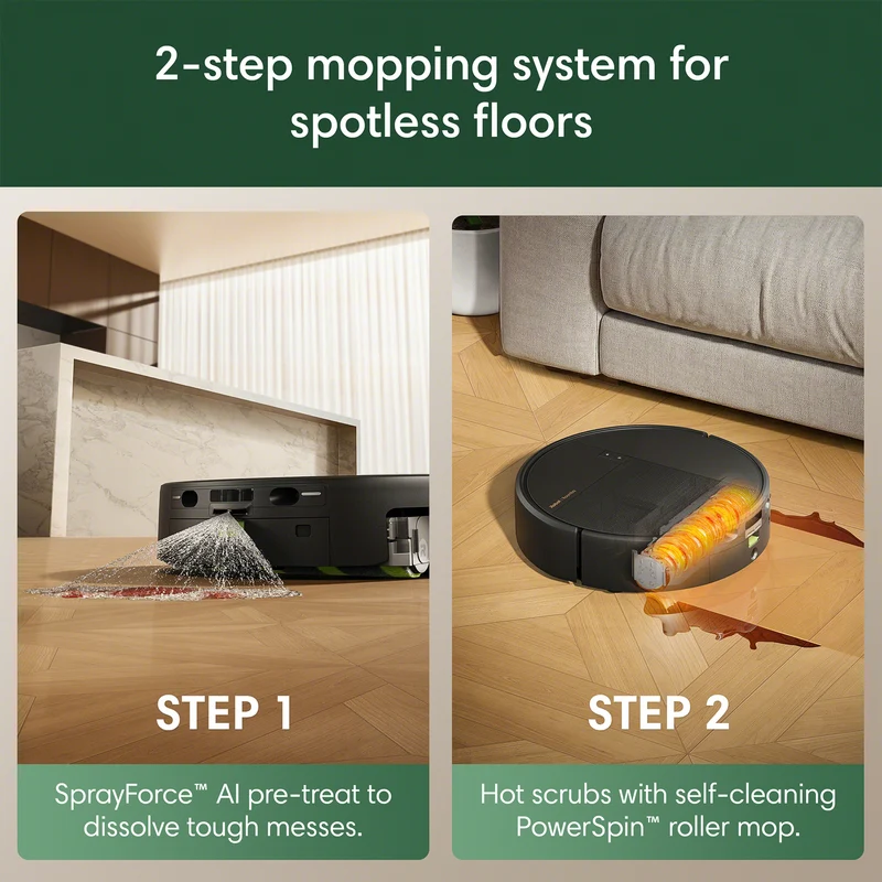 iRobot Roomba Plus 675 Combo Robot Vacuum & Mop + AutoWash Dock