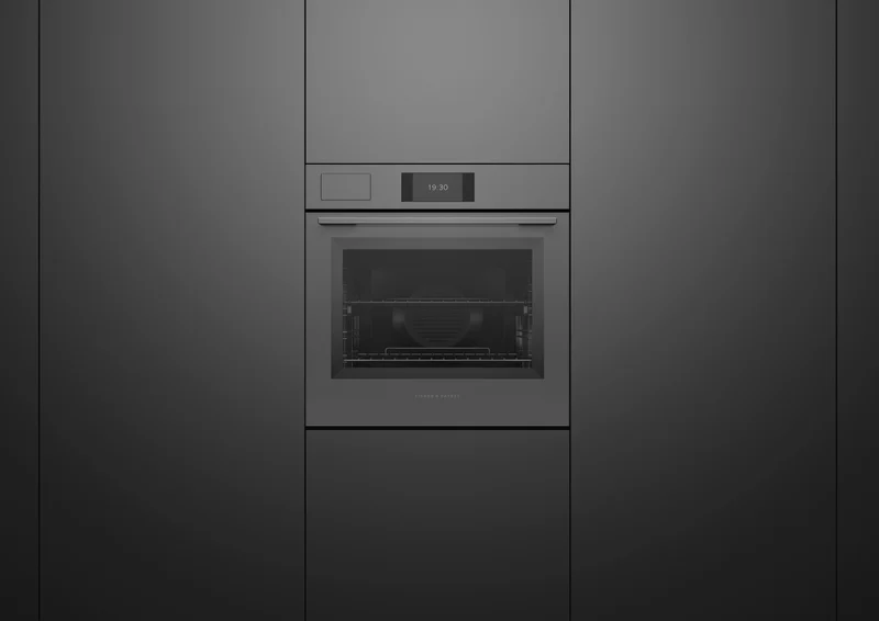 Fisher & Paykel 60cm Series 7, Minimal Combi-Steam Oven, Grey Glass