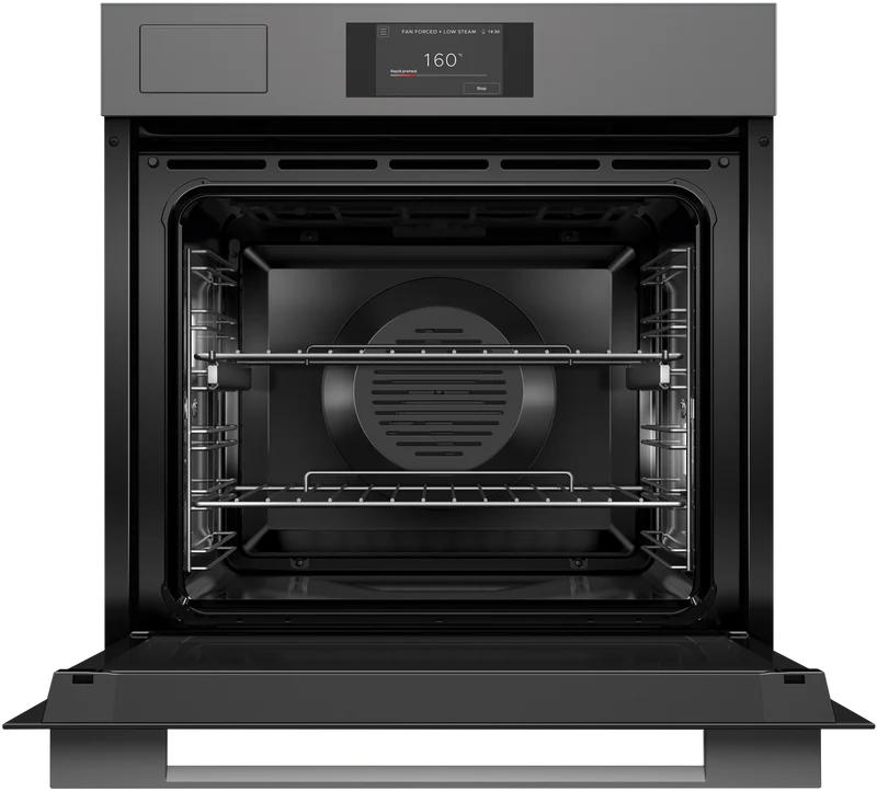 Fisher & Paykel 60cm Series 7, Minimal Combi-Steam Oven, Grey Glass