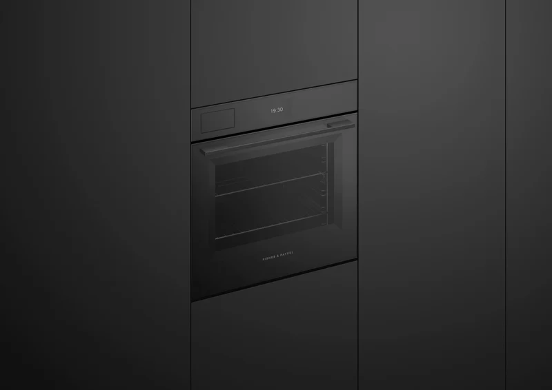 Fisher & Paykel 60cm Series 7, Minimal Combi-Steam Oven, Black Glass
