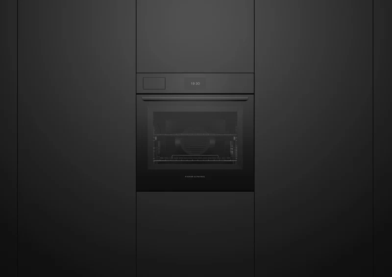 Fisher & Paykel 60cm Series 7, Minimal Combi-Steam Oven, Black Glass