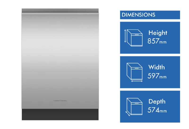Fisher & Paykel Series 9, Contemporary Tall Built-under Dishwasher