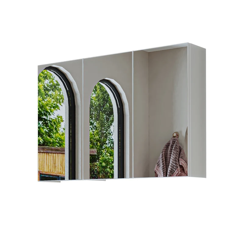 Roomart Badezimmer Spiegelschrank GUSTO, 75, 90 oder 105 cm, mit Soft-Close, in 2 Farben