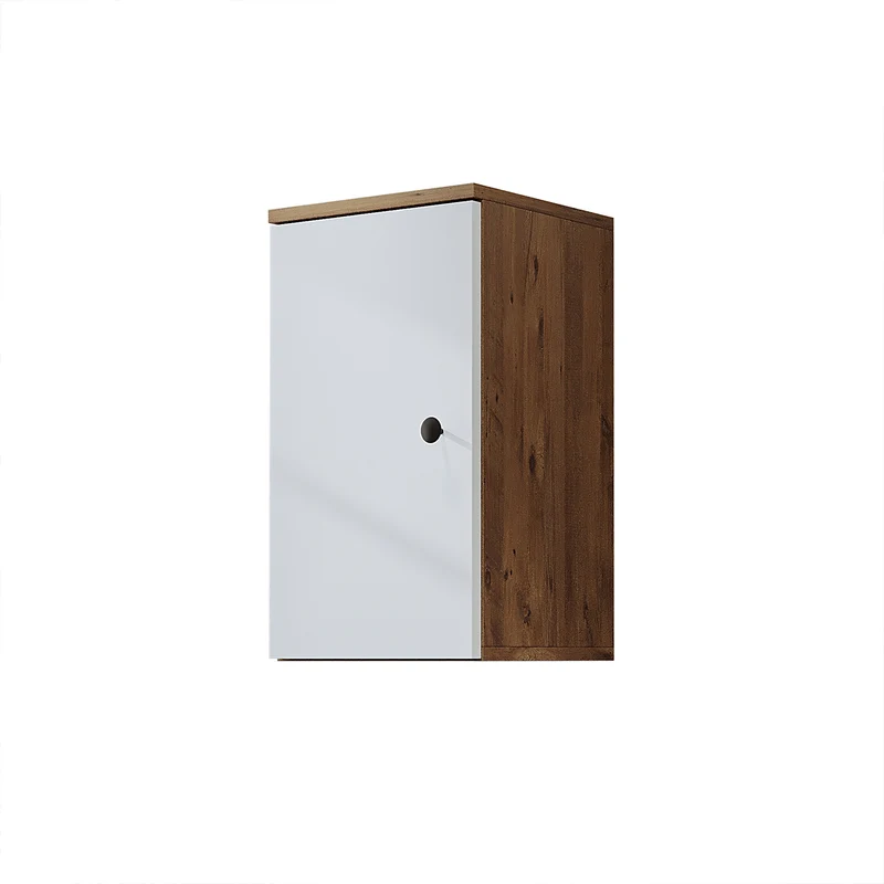 Roomart 4-teiliges Badmöbel-Set LOTUS, 65 cm, mit rundem Aufsatzbecken und Hochschrank, in 3 Farben