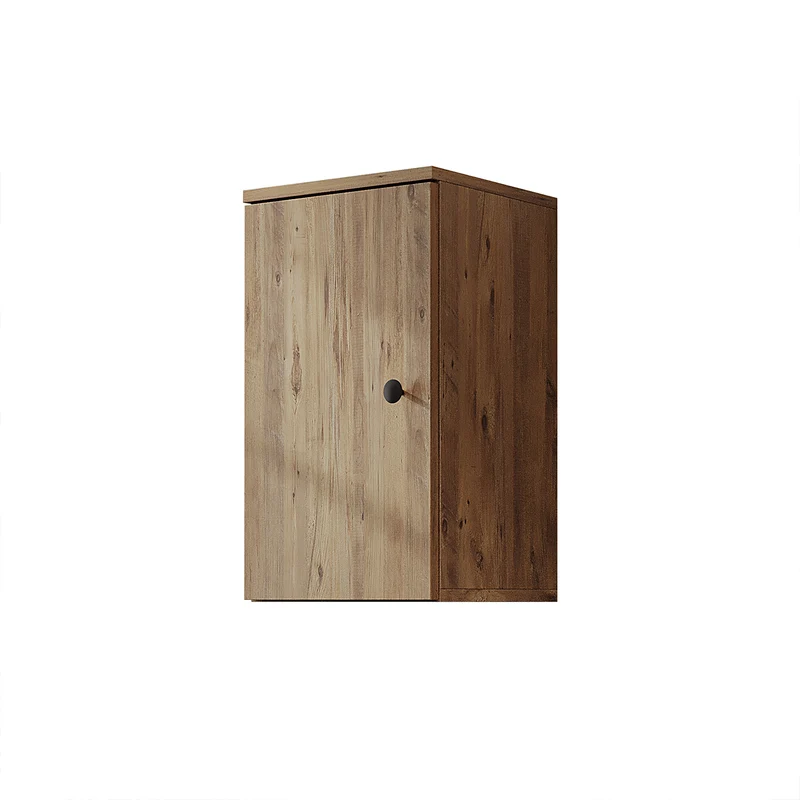 Roomart 4-teiliges Badmöbel-Set LOTUS, 75 cm, mit rundem Aufsatzbecken und Hochschrank, in 3 Farben