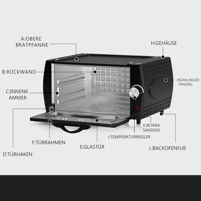 Scheffler Mini Tandoor Ofen Oven Pizza Chapati Roti Lahmacun Manakish Naan Brot