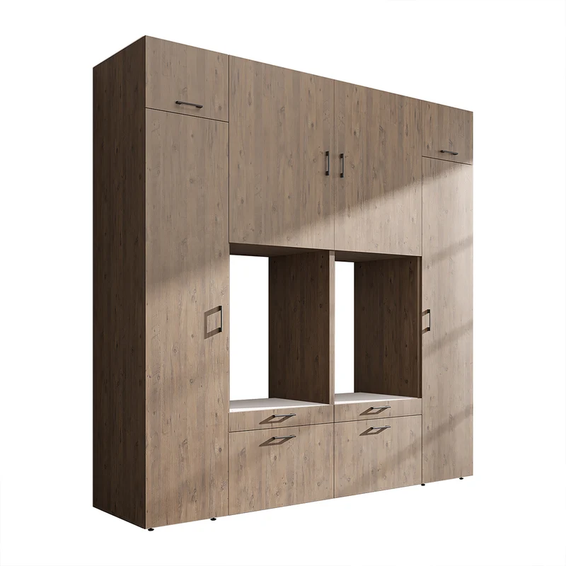 Roomart Waschmaschinenschrank SERIE 2 mit 2 Hochschränken, 254 cm, in 3 Farben