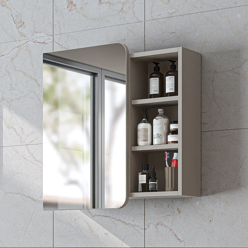 Roomart Badmöbel-Set LYCIA 72 cm, 4-teilig mit Spiegelschrank und Hochschrank, in 4 Farben