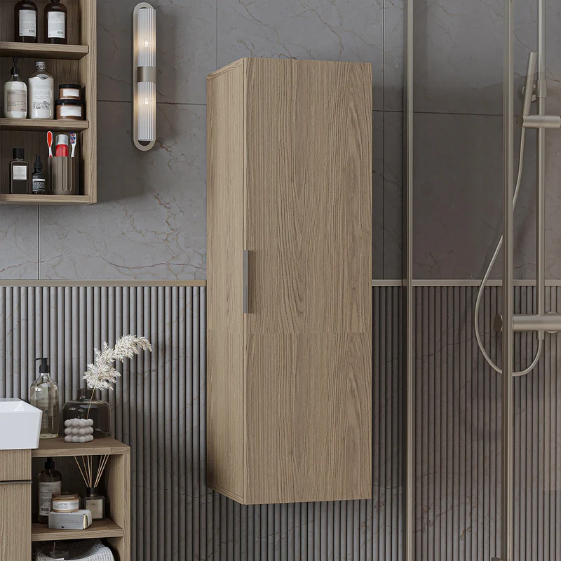 Roomart Badmöbel-Set LYCIA 72 cm, 4-teilig mit Spiegelschrank und Hochschrank, in 4 Farben
