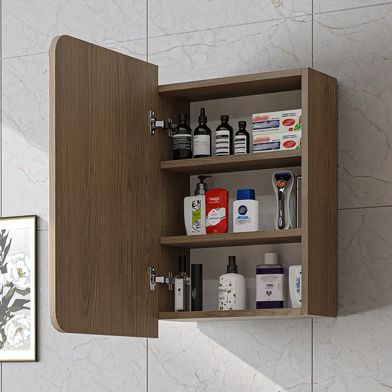 Roomart Badmöbel-Set LYCIA 60 cm, 4-teilig mit Spiegelschrank und Hochschrank, in 4 Farben