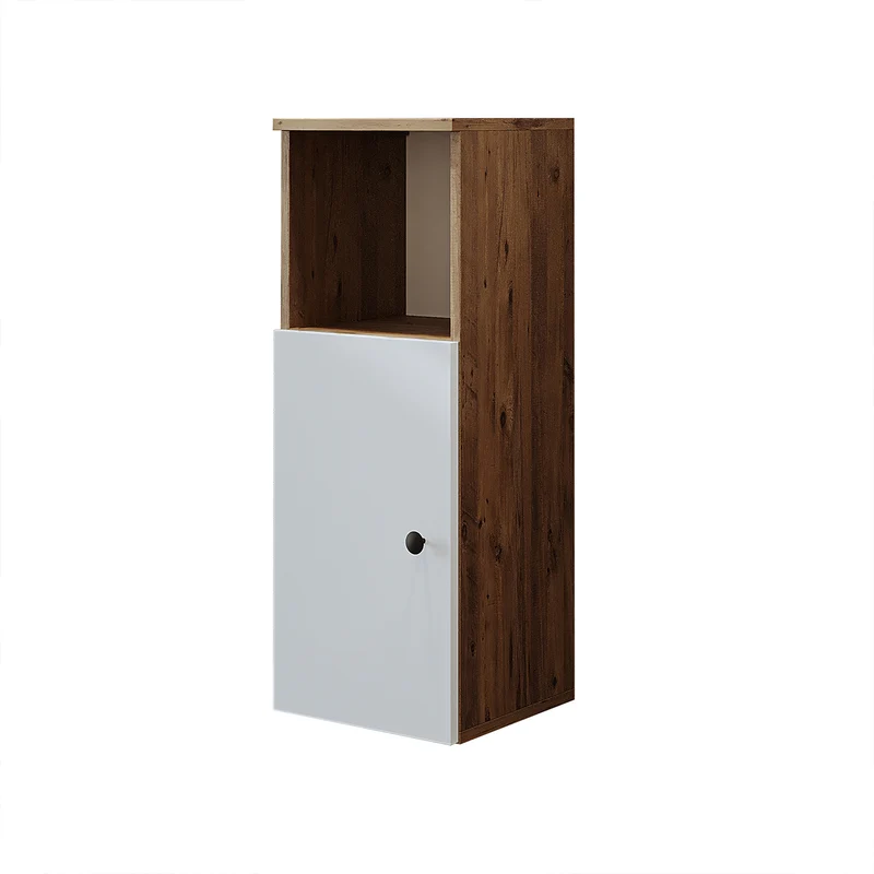 Roomart 4-teiliges Badmöbel-Set LOTUS, 95 cm, mit ovalem Aufsatzbecken und Hochschrank, in 3 Farben