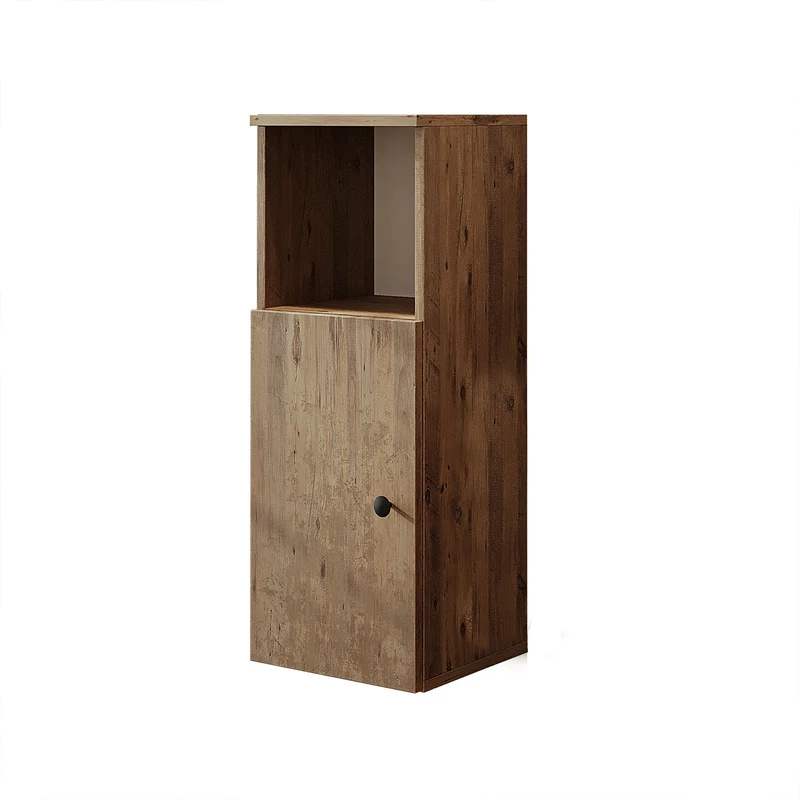Roomart 4-teiliges Badmöbel-Set LOTUS, 95 cm, mit ovalem Aufsatzbecken und Hochschrank, in 3 Farben