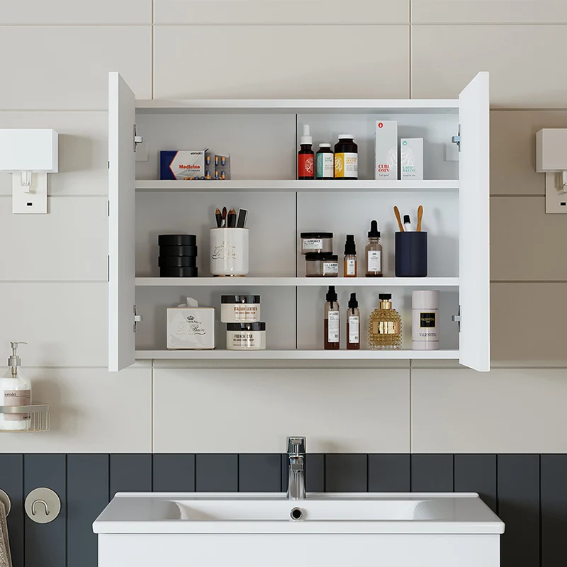 Roomart 4-teiliges Badmöbel-Set ATRIA, 100 cm, mit Spiegelschrank und Hochschrank, in 4 Farben