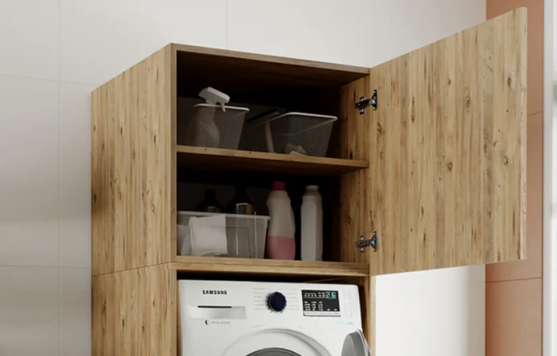 Roomart Aufsatzschrank B1, 67 cm, Oberschrank mit Drehtür, in 3 Farben