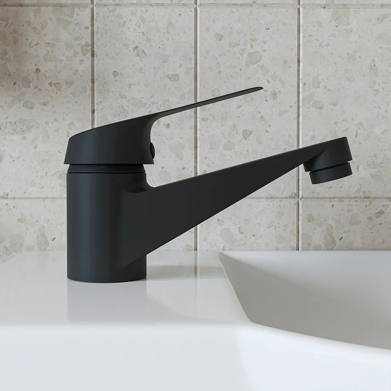 Roomart Waschtischarmatur BT101 & BT102, Einhebelmischer aus Edelstahl, in 2 Farben