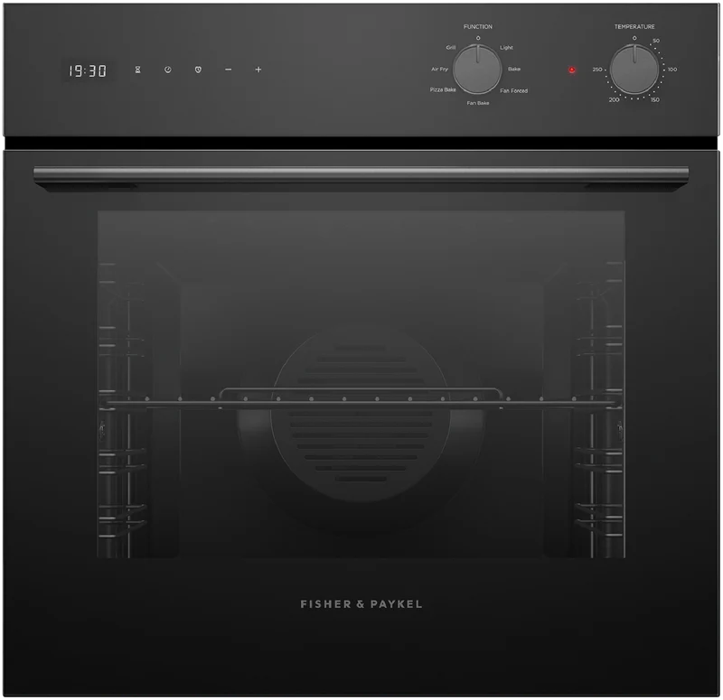 Fisher & Paykel 60cm Series 5, Contemporary Oven, 7 Function, Black Glass