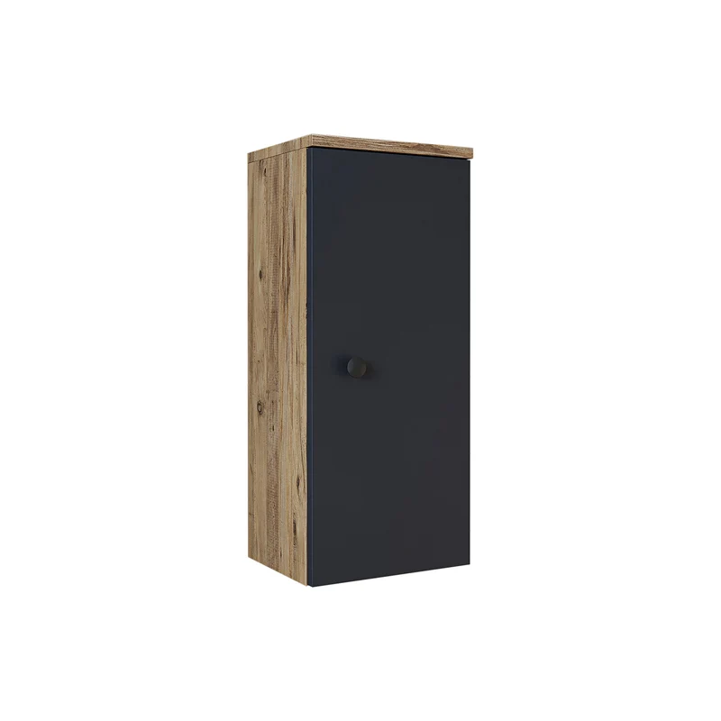 Roomart Badmöbel-Set PUNTO, 46 cm, schmales Gäste-WC-Set mit Spiegelschrank, in 4 Farben