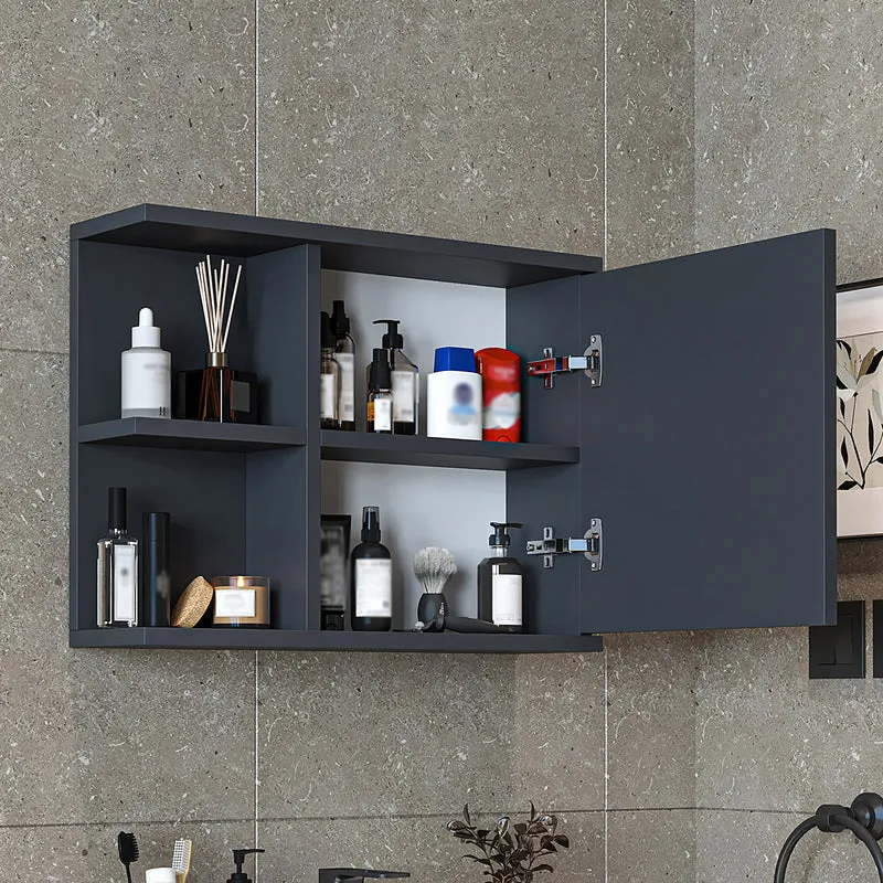 Roomart 4-teiliges Badmöbel-Set ADA, 60 cm, mit Waschbecken und Hochschrank, in 5 Farben