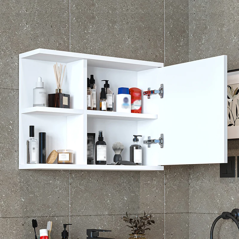 Roomart 4-teiliges Badmöbel-Set ADA, 60 cm, mit Waschbecken und Hochschrank, in 5 Farben