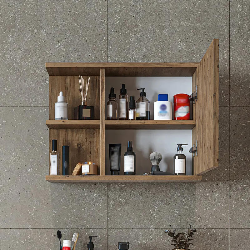 Roomart 4-teiliges Badmöbel-Set ADA, 60 cm, mit Waschbecken und Hochschrank, in 5 Farben